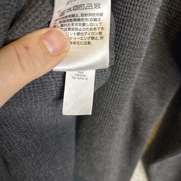 EDDIE BAUER Thermal Dog Shirt Mens Large Gray Waffle Labrador Retreiver Hunting - Picture 8 of 13